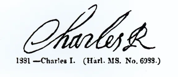 Signature of King Charles I